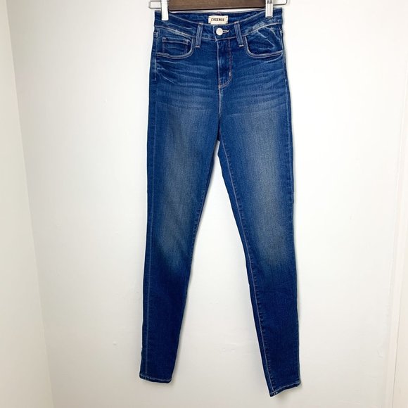 L’agence Marguerite High Rise Skinny Dark Vintage Jeans 23 - Picture 2 of 6